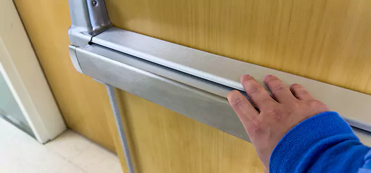 Installing a Push Bar on a Door Iowa City